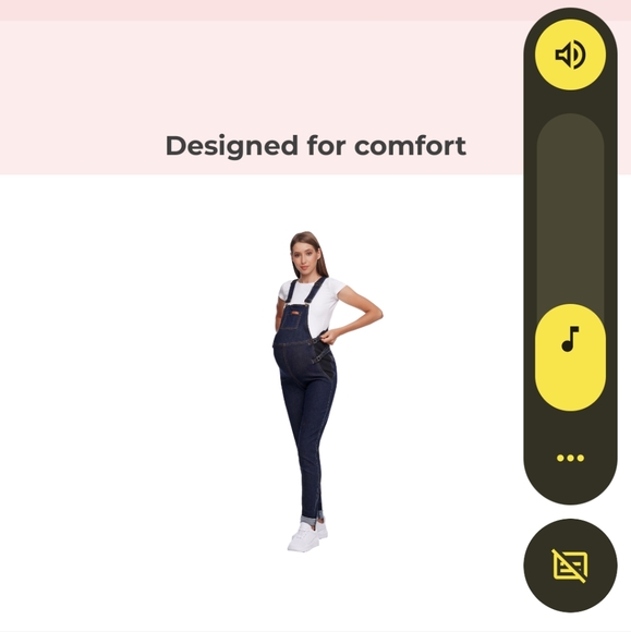 Johnny Mama Maternity overalls.Indigo blue. Size Medium maternity - Picture 8 of 10